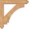 Ekena Millwork Imperial Arts and Crafts Smooth Bracket w/ Offset Brace, Western Red Cedar, 5 1/2"W x 28"D x 28"H BKT0604X28X28IMP03SWR - alternate 3